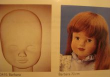 Dukkemaske  Barbara   70cm